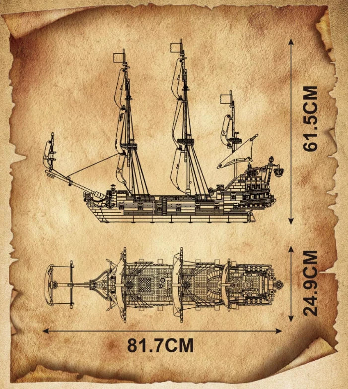 Mould King 13109 Queen Piratenschiff Modellbausatz