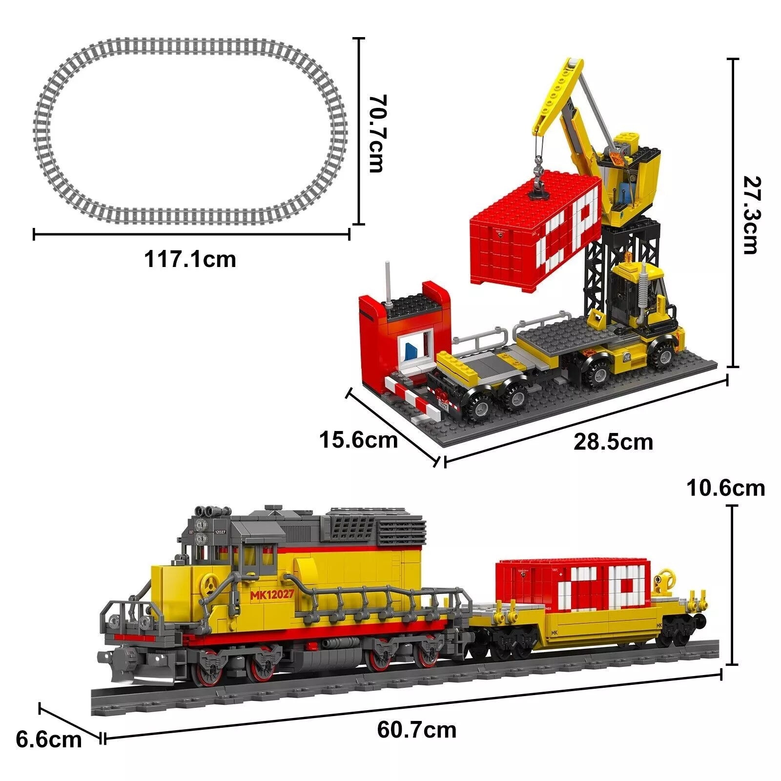 Mould King 12027 SD40-2 Diesellokomotive
