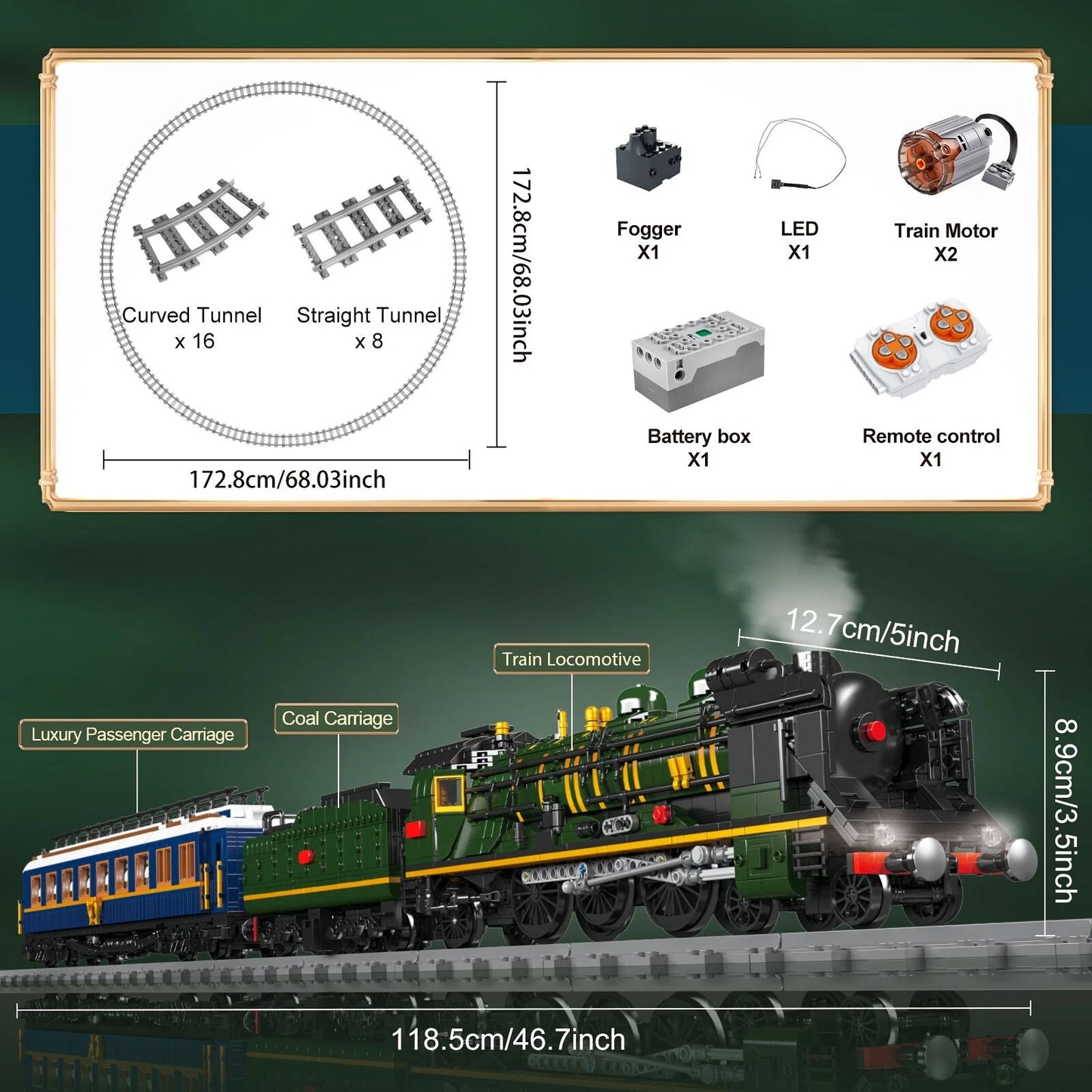 Mould King 12025 Orient Express SNCF 231