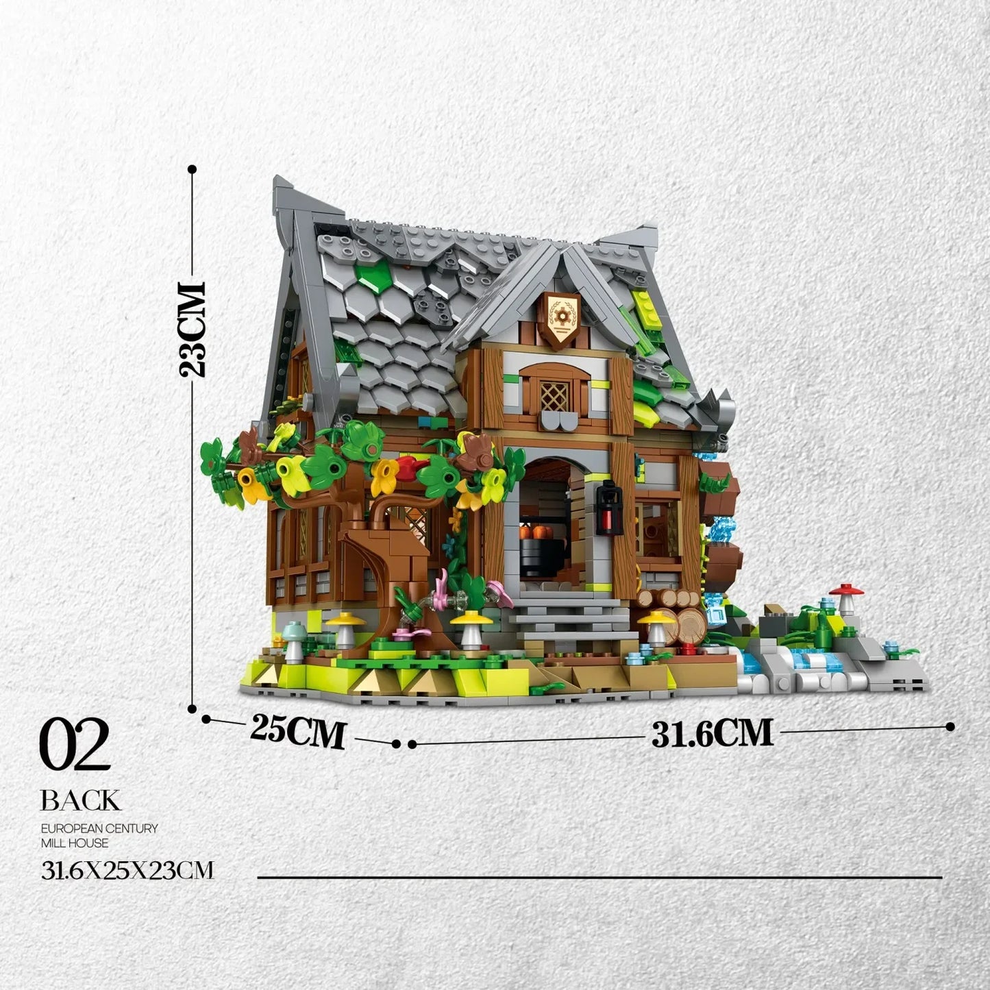 Reobrix 66045 Mittelalterliche Wassermühle