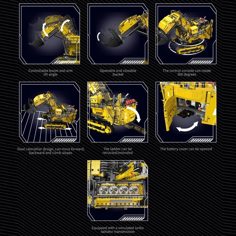 Mould King 17071 Liebherr R9800