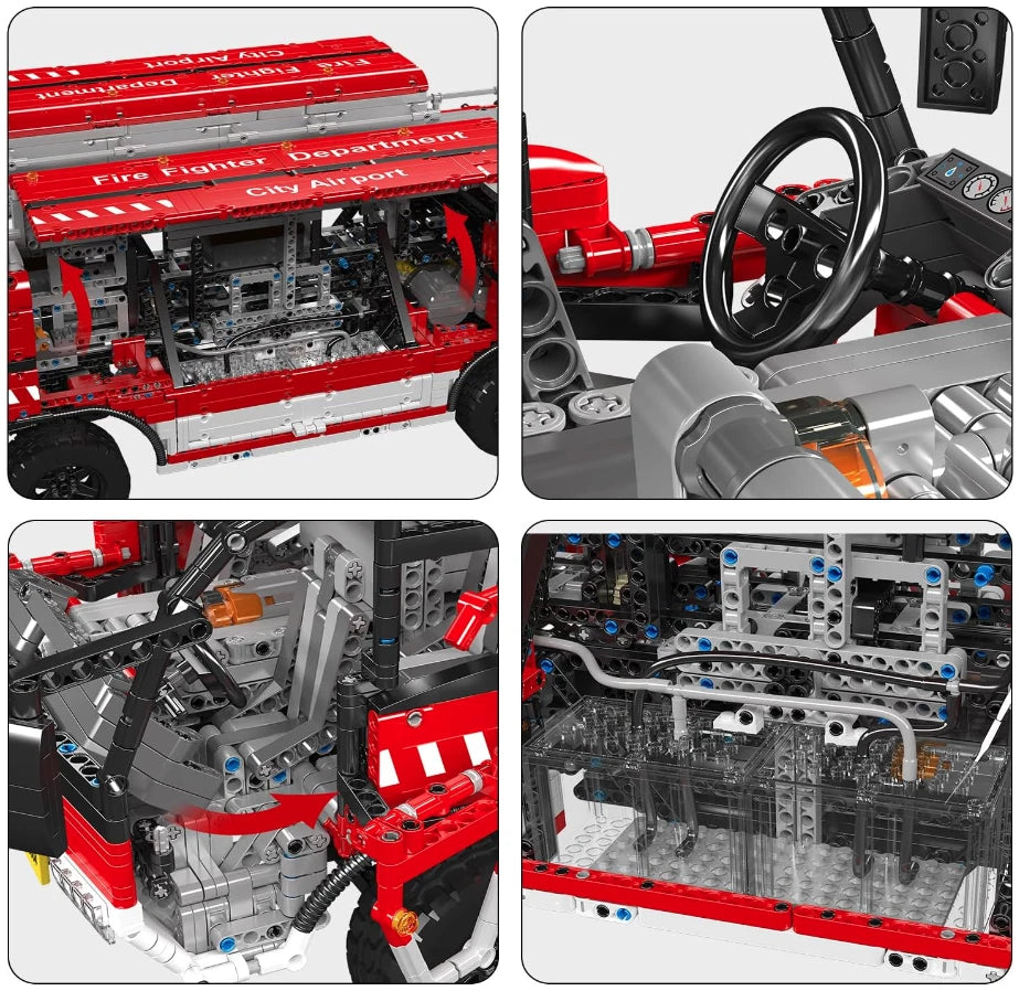 Mould King 19004S Flughafen-Feuerwehrauto