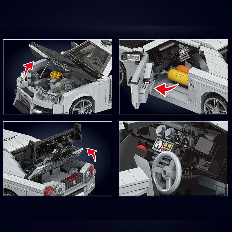 Mould King 10113 Skyline GTR R34