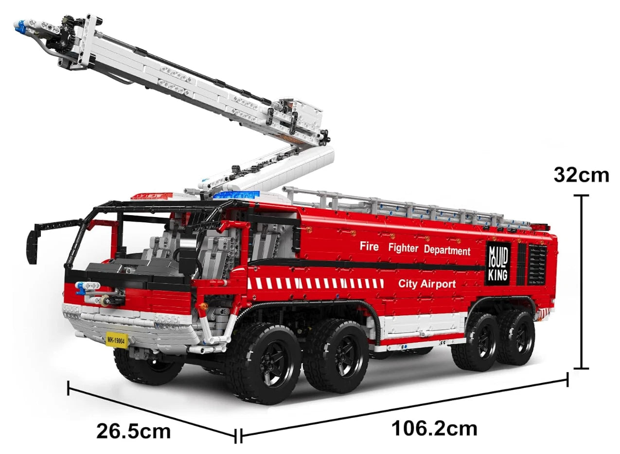 Mould King 19004S Flughafen-Feuerwehrauto