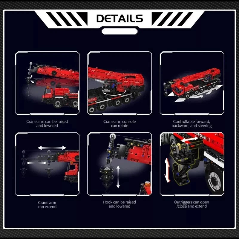 Mould King 17074 LTM 1110 Kranwagen