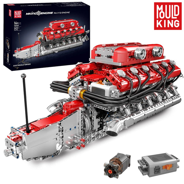 Mould King 10169 italiniescher V12-Motor