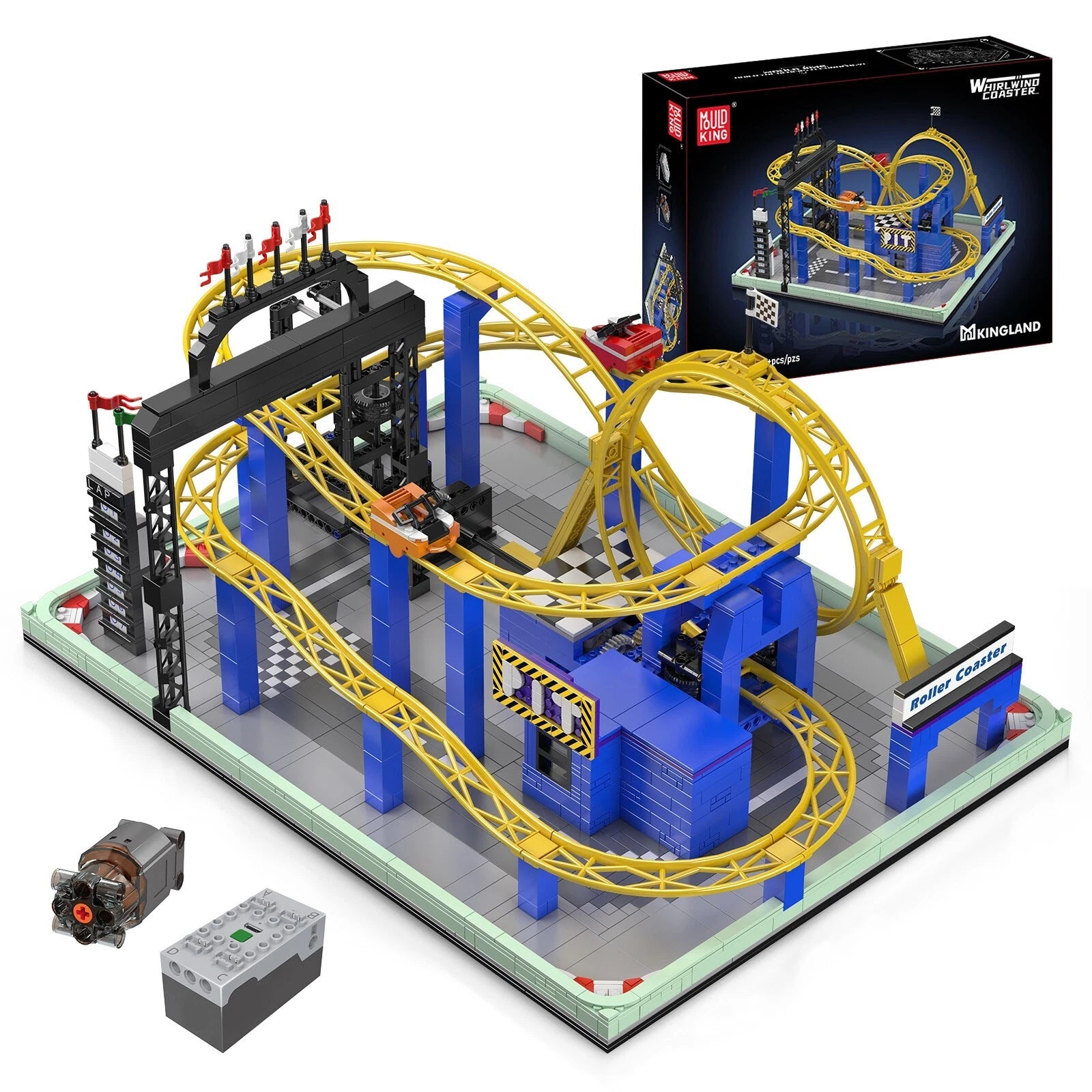 Mould King 11020 Wirbelwind-Achterbahn