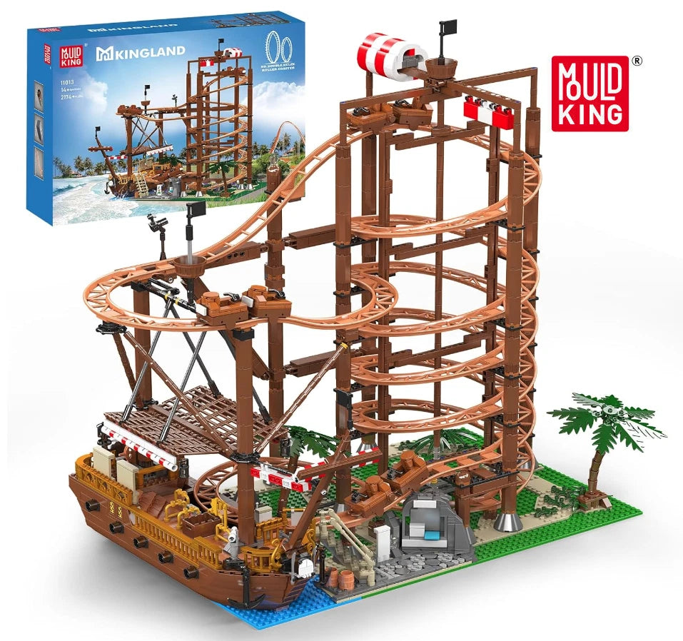 Mould King 11013 Doppelhelix-Achterbahn