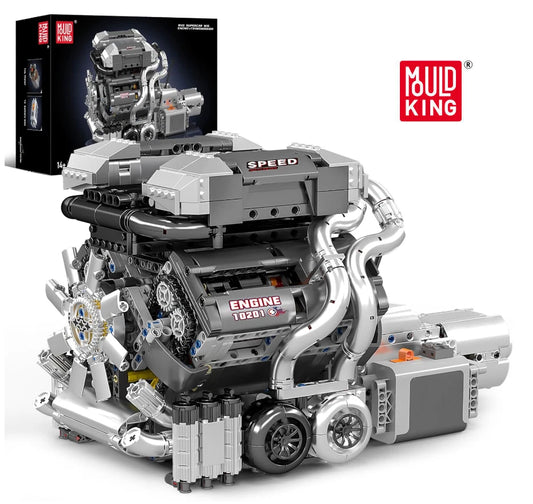 Mould King 10201 Hypercar W16 Motor
